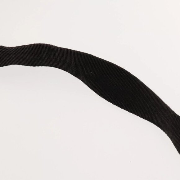 FENDI Zucchino Canvas Shoulder Bag Black Brown Auth bs27098 - Picture 10 of 16